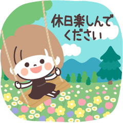 [LINEスタンプ] モノトーンmushちゃん・グルメ