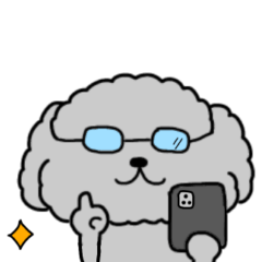 [LINEスタンプ] 黒プードルのおでかけ旅