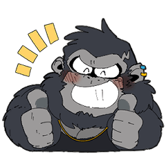 [LINEスタンプ] 創作ゴリラくんスタンプ