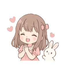 [LINEスタンプ] 超使える♡うさぎと女の子のゆるかわ日常