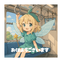 [LINEスタンプ] 妖精と駅の構内のスタンプ