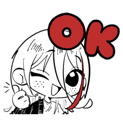 [LINEスタンプ] 一自久くんと黒永くん。