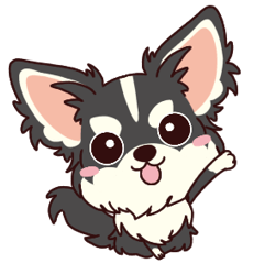 [LINEスタンプ] いやしの日常 ロングコートチワワ編