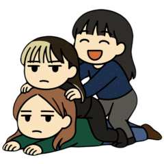 [LINEスタンプ] このコらいいコたち②(AIの力も借りちゃう)