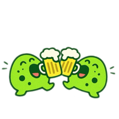 [LINEスタンプ] 酒飲みアメーバ