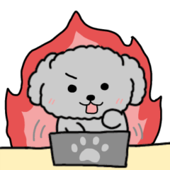 [LINEスタンプ] 黒プードルのお仕事