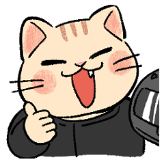 [LINEスタンプ] ねこ派のネコとバイクな仲間たち