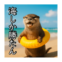 [LINEスタンプ] 夏を楽しむアニマルズ