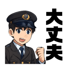 [LINEスタンプ] さわやかおまわりさん