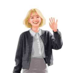 [LINEスタンプ] オフィスウーマン06