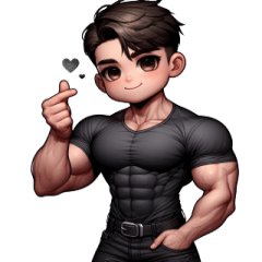 [LINEスタンプ] マッチョ男子の口説き専用スタンプ