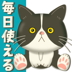 [LINEスタンプ] 毎日使える♡プチぷっくりぶーにゃん