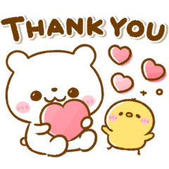 [LINEスタンプ] しろくまさん♡思いやり吹き出し
