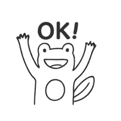 [LINEスタンプ] かえるになりたい