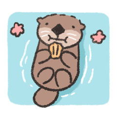 [LINEスタンプ] ラッコのミーバオのまいにち