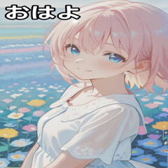 [LINEスタンプ] Maiden of the Flowers