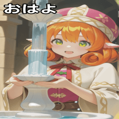 [LINEスタンプ] The Silver Priestess