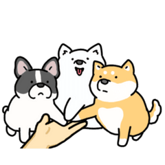 [LINEスタンプ] いろんなお手（わんこシリーズ）