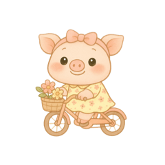 [LINEスタンプ] ぶたちゃんのふんわりスタンプ