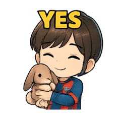 [LINEスタンプ] コムギとハルくん
