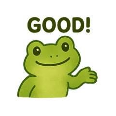 [LINEスタンプ] 英語なカエル