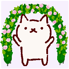 [LINEスタンプ] 普段使いの手描きねこ7 《園芸編》