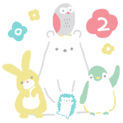 [LINEスタンプ] 北欧◉毎日使える動物たち②