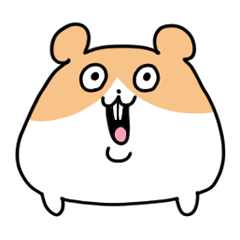 [LINEスタンプ] 江戸っ子風ハムスター