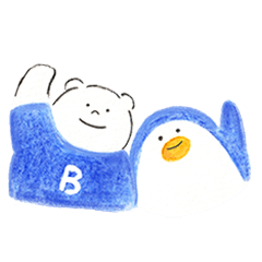 [LINEスタンプ] ぶんくまちゃんとぶんペンちゃん