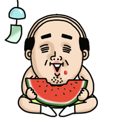 [LINEスタンプ] 父のつぶやきミニ動く！【夏がきた】