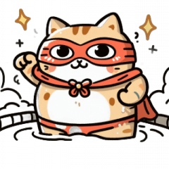 [LINEスタンプ] お風呂猫 来たよ,