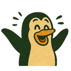 [LINEスタンプ] [アレンジ用]レトロアメリカンなペンギン
