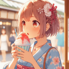 [LINEスタンプ] 真夏のひととき