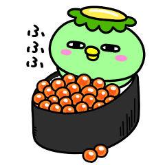 [LINEスタンプ] かっぱの寿司