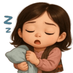 [LINEスタンプ] 今日も小さな女の子にやられた