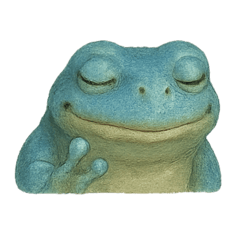 [LINEスタンプ] カエル、だまってるだけ。