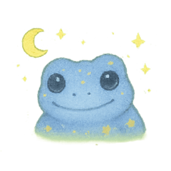 [LINEスタンプ] きらきらカエル