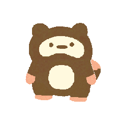 [LINEスタンプ] たぬきの「たにゅ」動くスタンプ