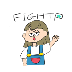 [LINEスタンプ] 女の子【家族連絡用】