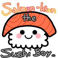 [LINEスタンプ] にぎりおすし の サーモンくん。2