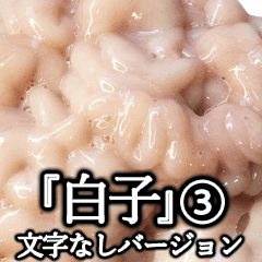 [LINEスタンプ] 40個の白子 しらこ① 言葉なし 白子ポン酢