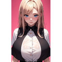 [LINEスタンプ] 濡れた女の子の写真