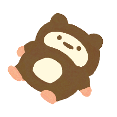 [LINEスタンプ] たぬきの「たにゅ」