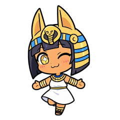 [LINEスタンプ] ファラオな可愛い女性が応援