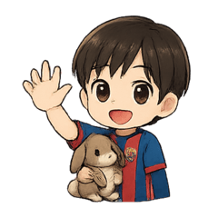 [LINEスタンプ] コムギとハルくん②