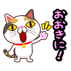 [LINEスタンプ] 関西弁の三毛猫のチョコちゃん