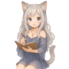 [LINEスタンプ] 月の書記官ルナノンのやさしい日常語録