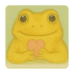 [LINEスタンプ] きいろカエルのふんわり日和