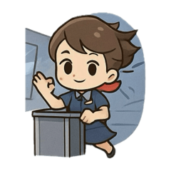 [LINEスタンプ] かわいいキャビンクルー