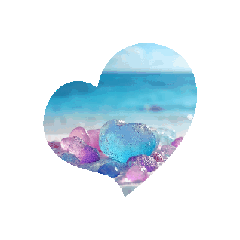 [LINEスタンプ] 【南国の綺麗な海】癒し.Healing.Sea,shell